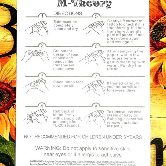 🌺Brilliant🌞Vibrant🌿Temporary Tattoo🌸 - Picture 3 of 4